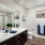 dual sink vanity in bathroom