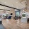 spacious clubhouse surrounded by large, arched windows