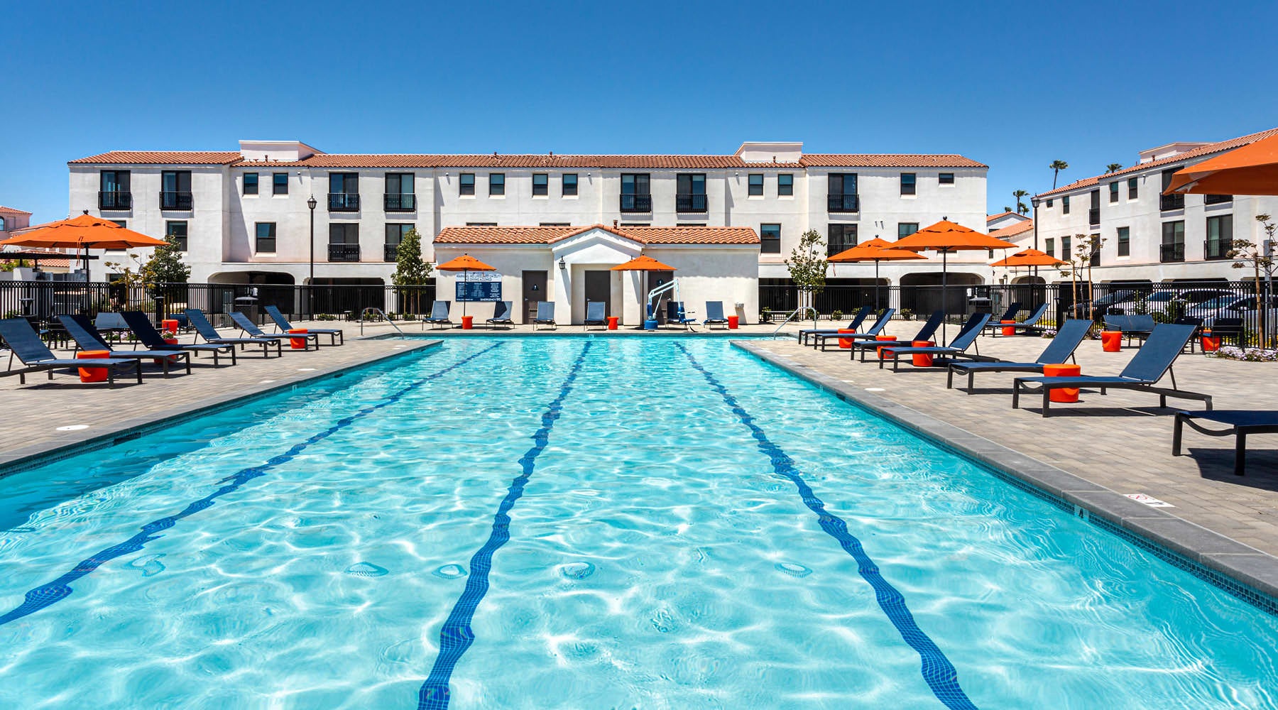 BEACHFRONT LUXURY outdoor swimming pool with lap lanes